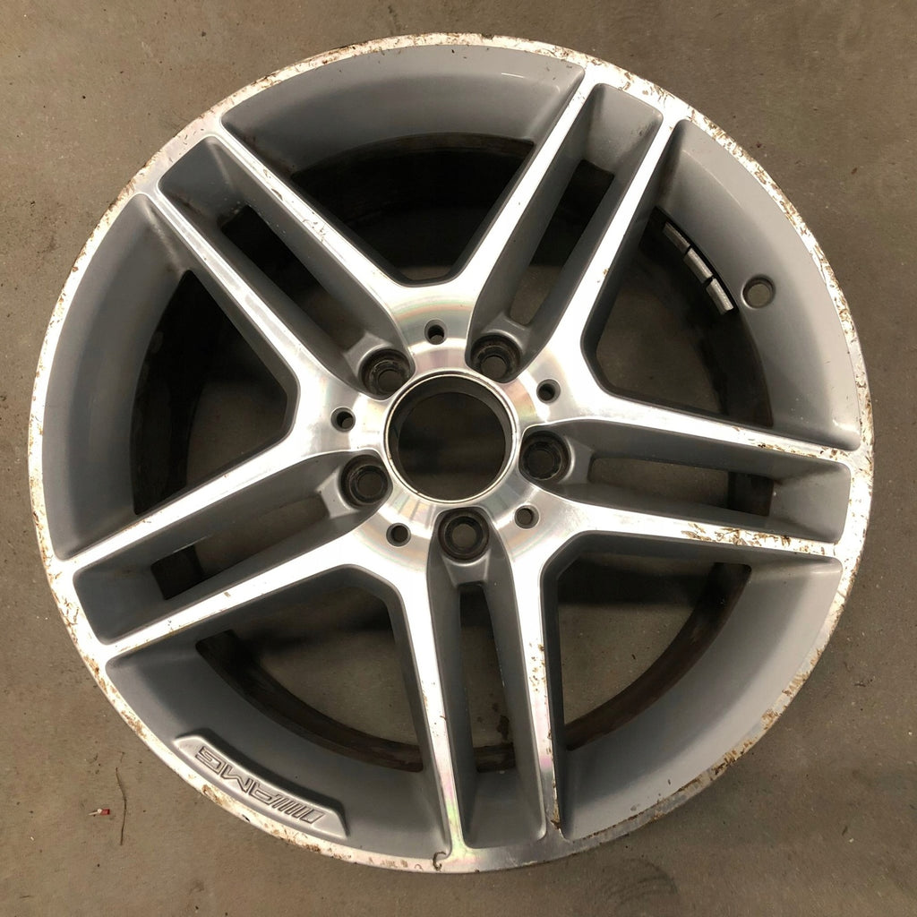 1x Alufelge 17 Zoll 8.5" 5x112 58ET Glanz Silber A2044019702 Mercedes-Benz W204