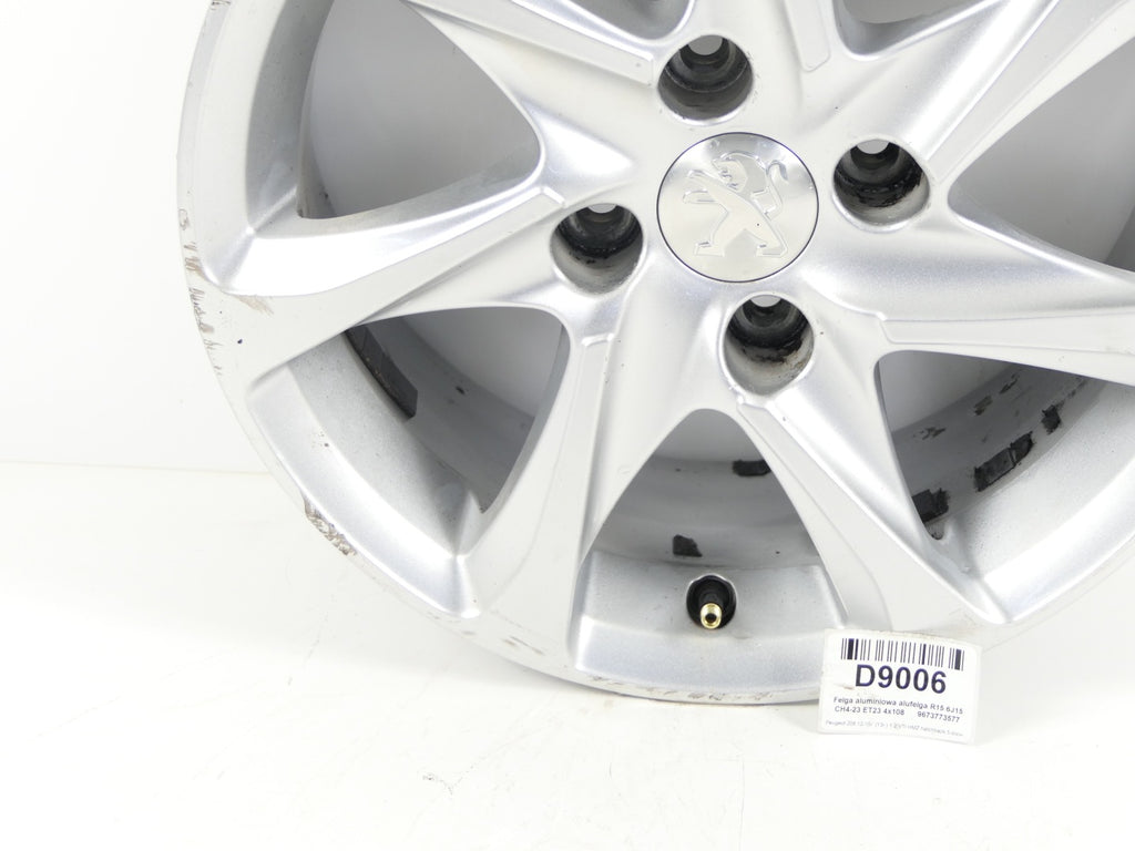 1x Alufelge 15 Zoll 6.0" 4x108 9673773577 Peugeot 208 I Rim Wheel FEL3183192878mq