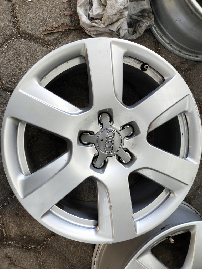 4x Alufelge 17 Zoll 7.5" 5x112 37ET Glanz Silber 4G0601025 Audi A6 Rim Wheel