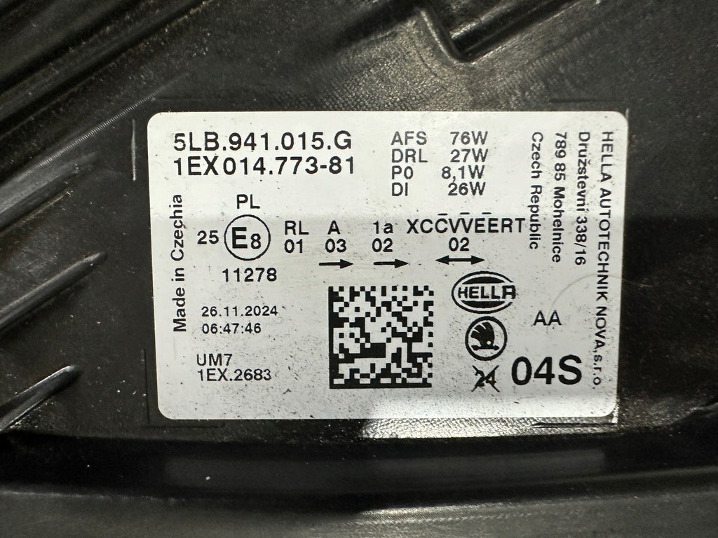 Frontscheinwerfer Skoda Enyaq 5LB941015G Links Scheinwerfer Headlight SCH5017730034ef