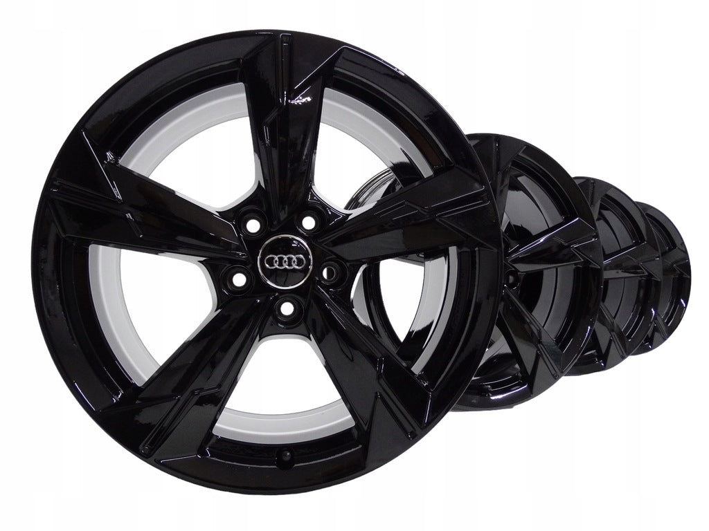 4x Alufelge 18 Zoll 8.0" 5x112 39ET Glanz Schwarz 4K0601025 Audi A6 C8 Rim Wheel FEL6723484819ae