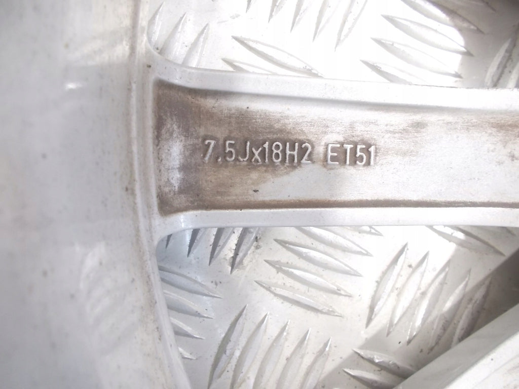 1x Alufelge 18 Zoll 7.5" 5x112 51ET 5E0601025Q Skoda Octavia Iii Rim Wheel