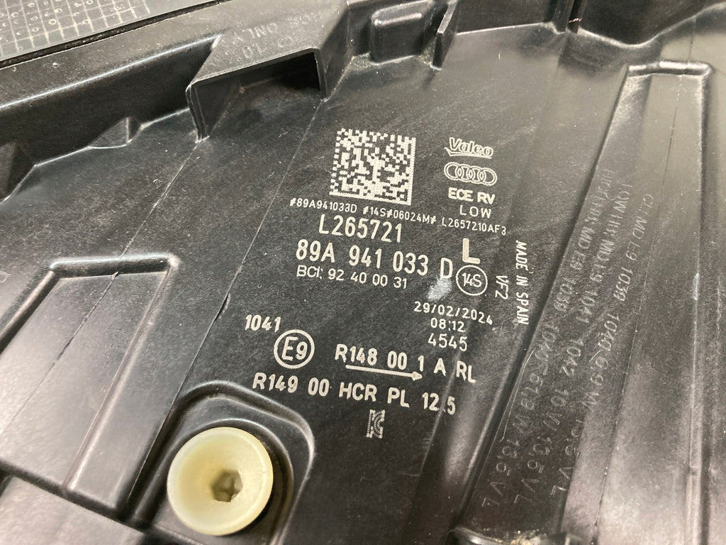 Frontscheinwerfer Audi E-Tron 89A941033D Full LED Links Scheinwerfer Headlight SCH6177875995sc