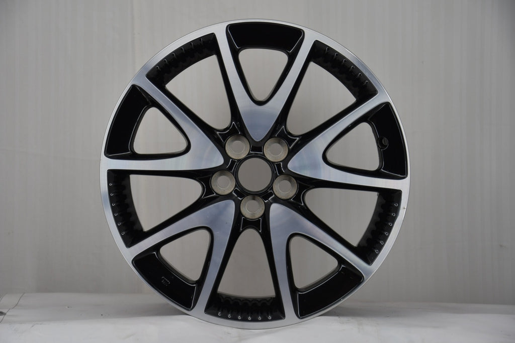 1x Alufelge 17 Zoll 6.5" 5x100 50ET Glanz Schwarz 8535-5 Toyota Yaris Rim Wheel FEL5923950356sc