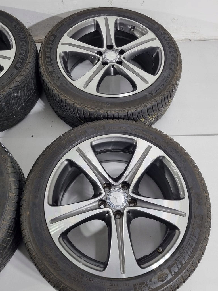 4x Alufelge 18 Zoll 8.0" 5x112 43ET Schwarz A2134011400 Mercedes-Benz Rim Wheel FEL4717754742ug