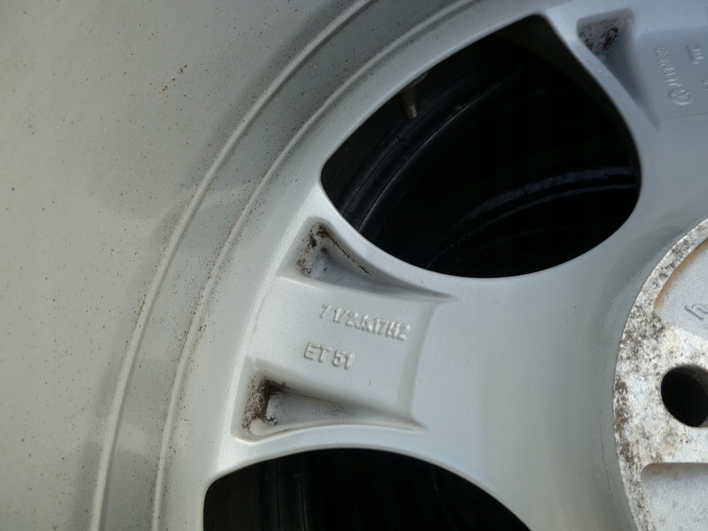 4x Alufelge 17 Zoll 7.5" 5x112 51ET Glanz Silber 1K0601025AC VW Rim Wheel FEL7301231187hn