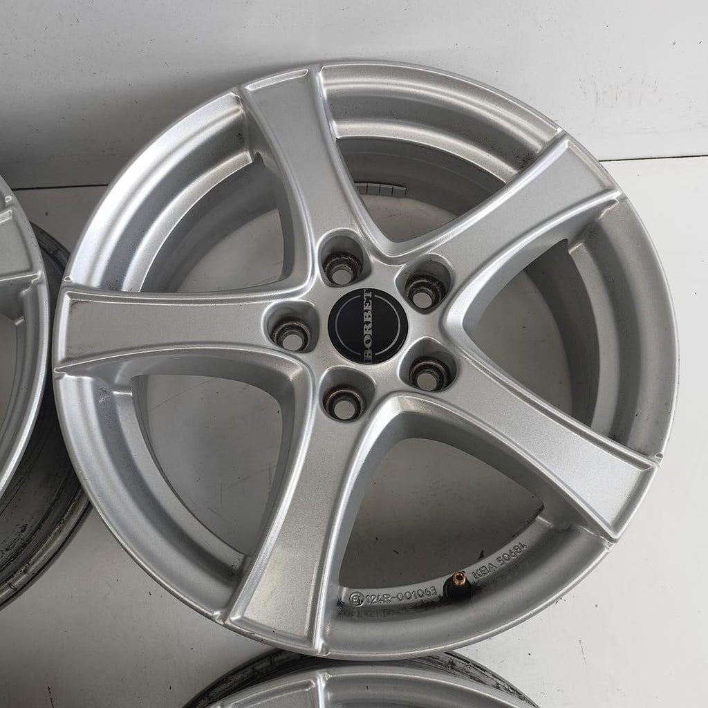 4x Alufelge 16 Zoll 6.0" 5x112 43ET Glanz Silber Audi I Rim Wheel FEL5783479492om