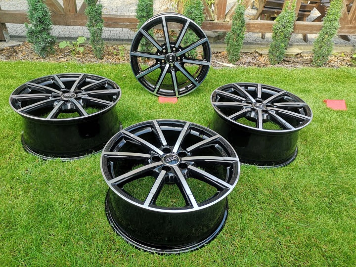 4x Alufelge 19 Zoll 8.5" 5x112 43ET Glanz Schwarz 4G9601025J Audi A6 Allroad C7 FEL1741051230gf