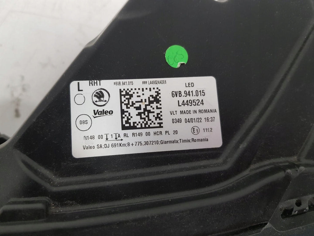 Frontscheinwerfer Skoda Fabia I 6VB941015 Full LED Ein Stück (Rechts oder Links)