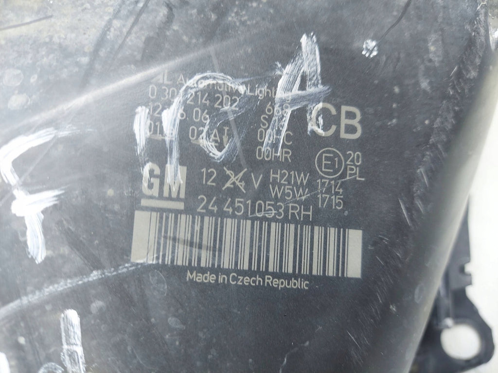 Frontscheinwerfer Opel Zafira B 0301214202 Rechts Scheinwerfer Headlight SCH7214567951mg