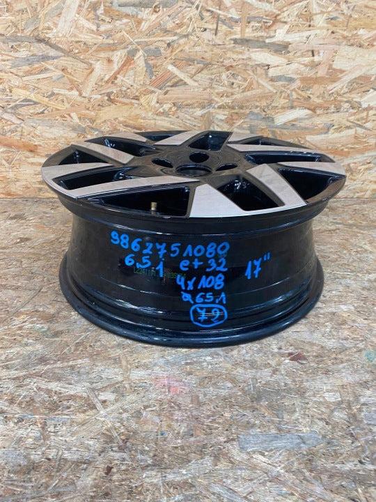 1x Alufelge 17 Zoll 4x108 9862751080 Opel Mokka Rim Wheel FEL9496975375ub
