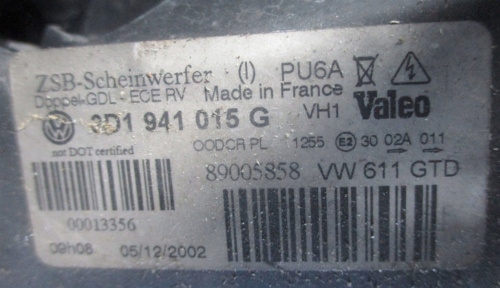 Frontscheinwerfer VW Phaeton 3D1941015G Xenon Links Scheinwerfer Headlight