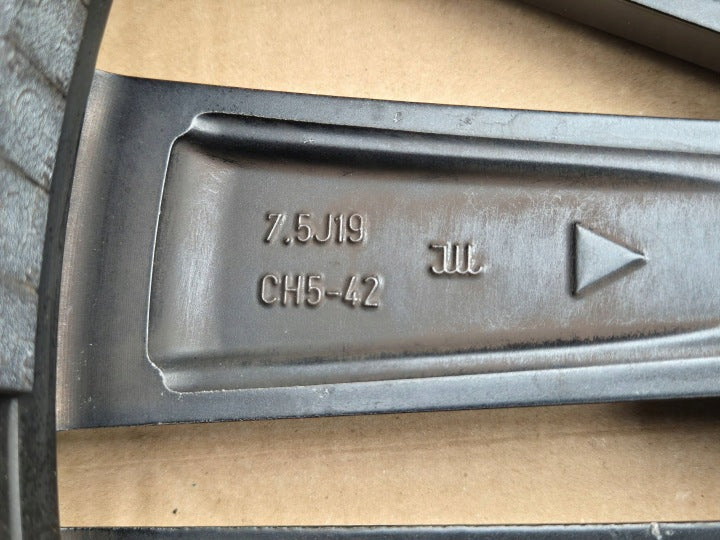 1x Alufelge 19 Zoll 7.5" 5x112 42ET Matt Grau 9820411177 Peugeot Ii Rim Wheel FEL3029077911cz