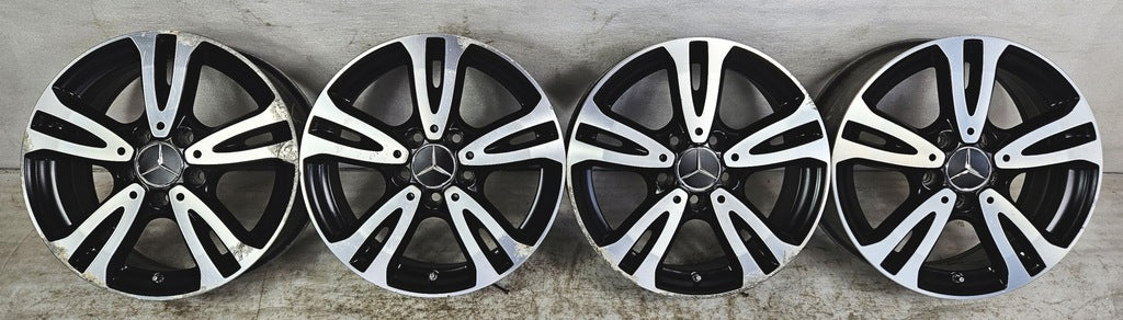 4x Alufelge 16 Zoll 6.5" 5x112 49ET A2464010000 Mercedes-Benz W177 W246 FEL2271772567rc