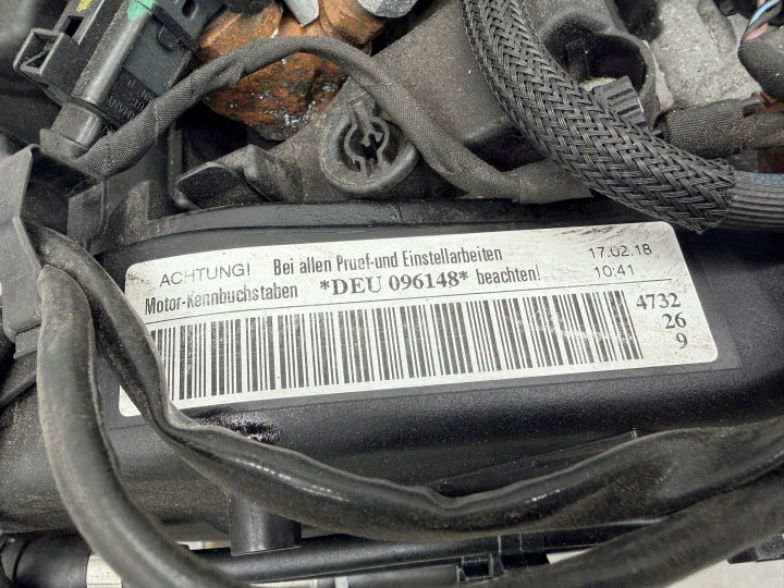 Motor Audi A4 B9 DEU 2.0 TDI 150PS 110kW 130TKm Diesel Engine Unkomplett MOT9512814911ds