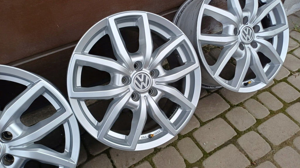 4x Alufelge 17 Zoll 7.5" 5x112 55ET Matt Silber KBA49355 Rim Wheel FEL2587574855ly