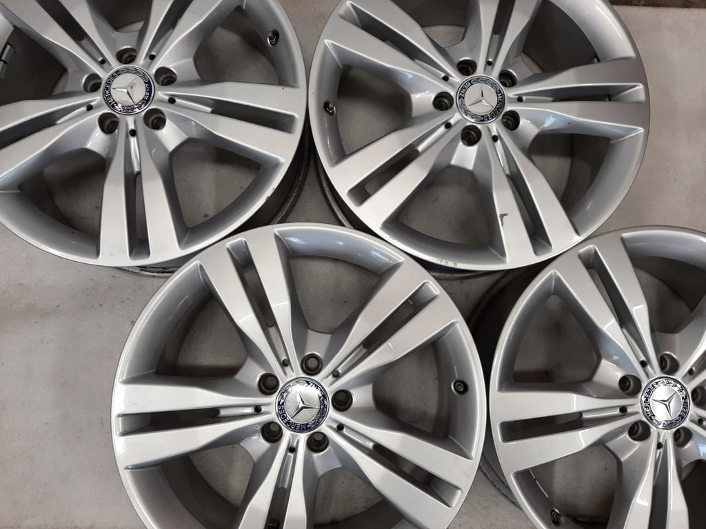 4x Alufelge 19 Zoll 8.0" 5x112 56ET Glanz Silber A1664010702 Mercedes-Benz W166 FEL6769391456ng