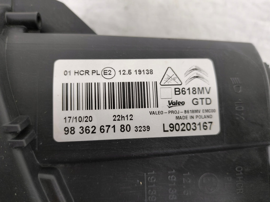 Frontscheinwerfer Citroën C4 Cactus 9836267180 LED Links Scheinwerfer Headlight