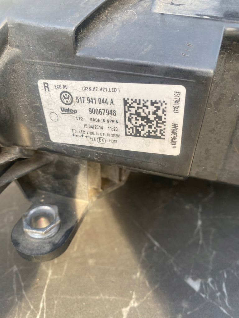 Frontscheinwerfer VW Sportsvan 517941044A Rechts Scheinwerfer Headlight