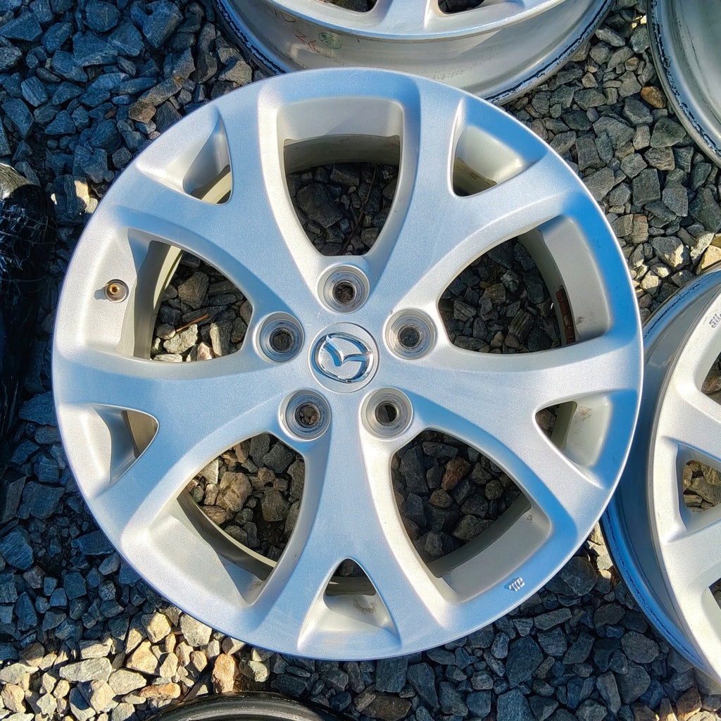 4x Alufelge 17 Zoll 6.5" 5x114.3 52 5ET Glanz Silber 9965066570 Mazda Cx-30 FEL2133901739gh