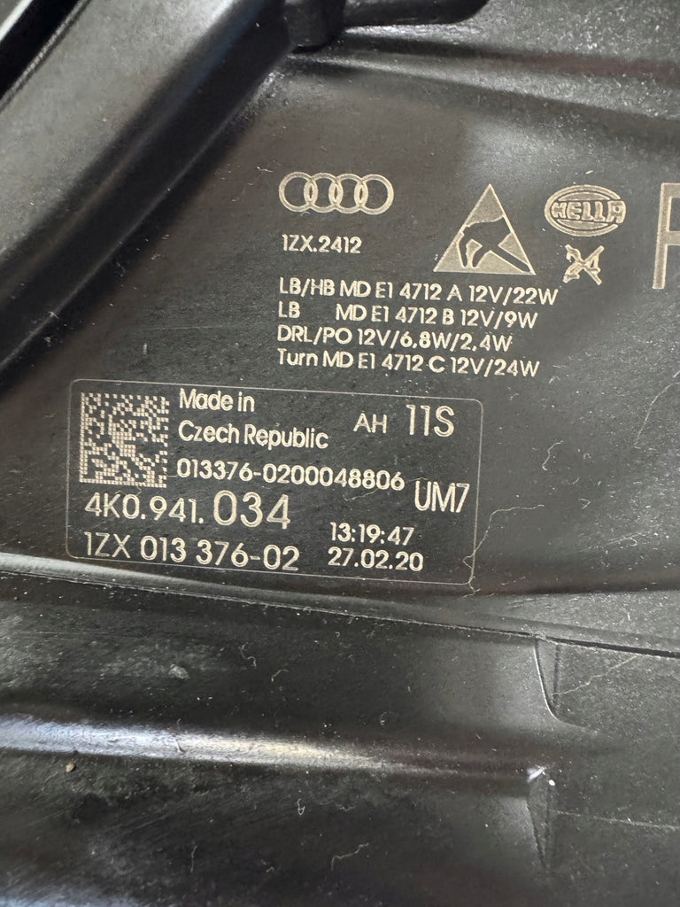 Frontscheinwerfer Audi A6 C8 4K0941034 LED Ein Stück (Rechts oder Links)