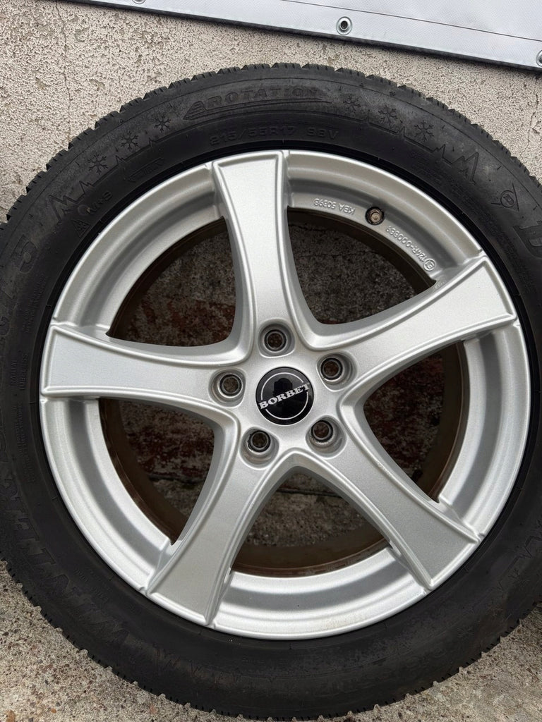 4x Alufelge 17 Zoll 6.5" 5x112 45ET Glanz Silber KBA50398 Audi Rim Wheel FEL2404440306im