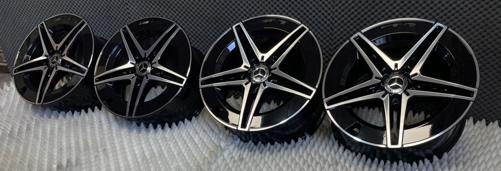 4x Alufelge 18 Zoll 7.5" 5x112 40ET Glanz Schwarz A2064011700 Mercedes-Benz Amg FEL7161110171te