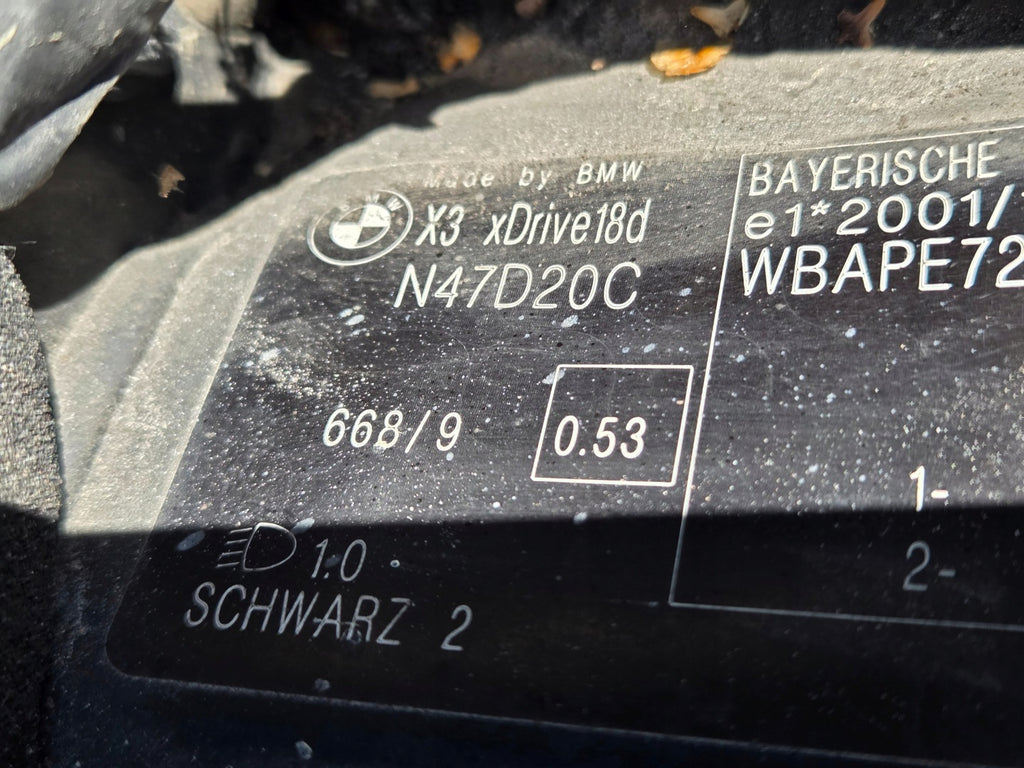 Motor BMW X3 E83 N47D20C 2.0 2017 Diesel Engine Unkomplett