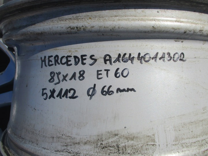 4x Alufelge 18 Zoll 8.0" 5x112 60ET A1644011302 Mercedes-Benz Rim Wheel FEL1518195420sd