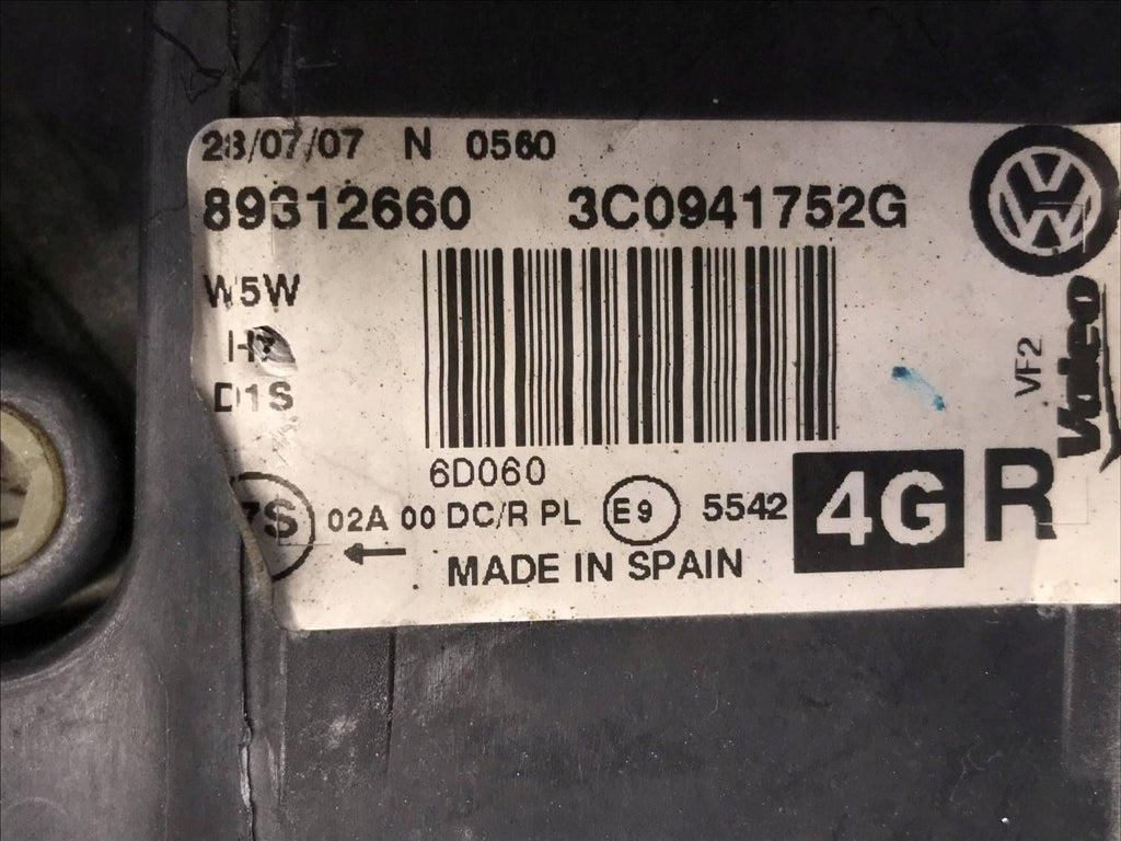 Frontscheinwerfer VW Passat 3C0941752G Rechts Scheinwerfer Headlight SCH4782275591oh