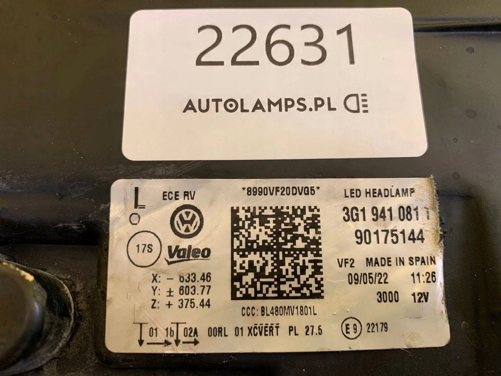 Frontscheinwerfer VW Passat B8 3G1941081T LED Links Scheinwerfer Headlight