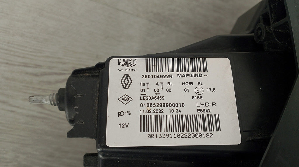 Frontscheinwerfer Renault Clio I V 260104922R LED Rechts Scheinwerfer Headlight SCH3614126603px