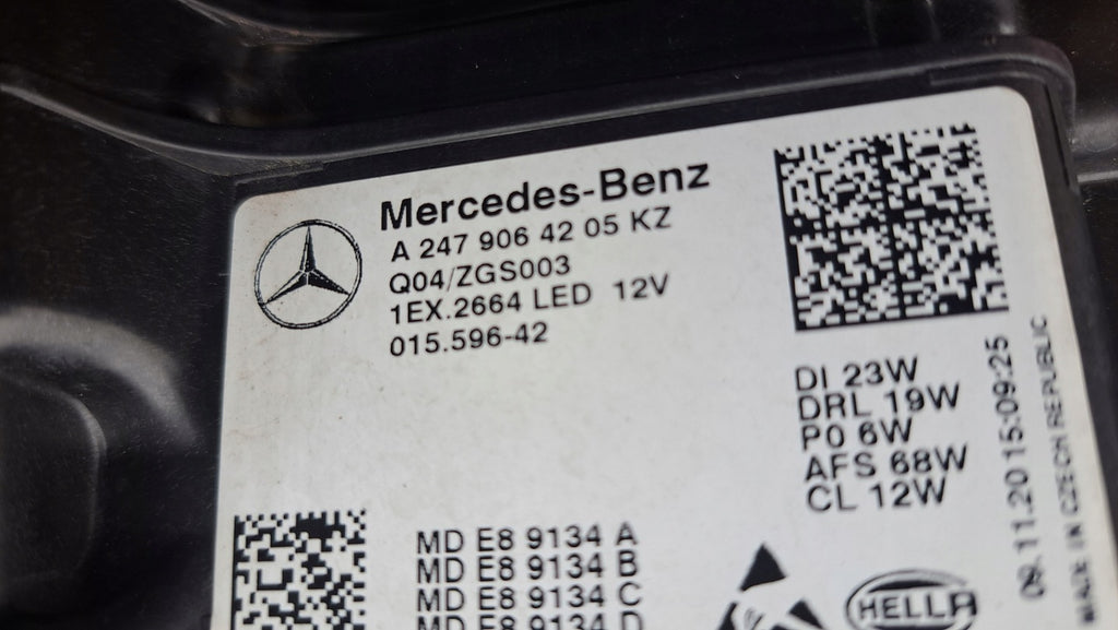 Frontscheinwerfer Mercedes-Benz W247 A2479064205KZ Full LED Rechts Headlight SCH5172155422cf