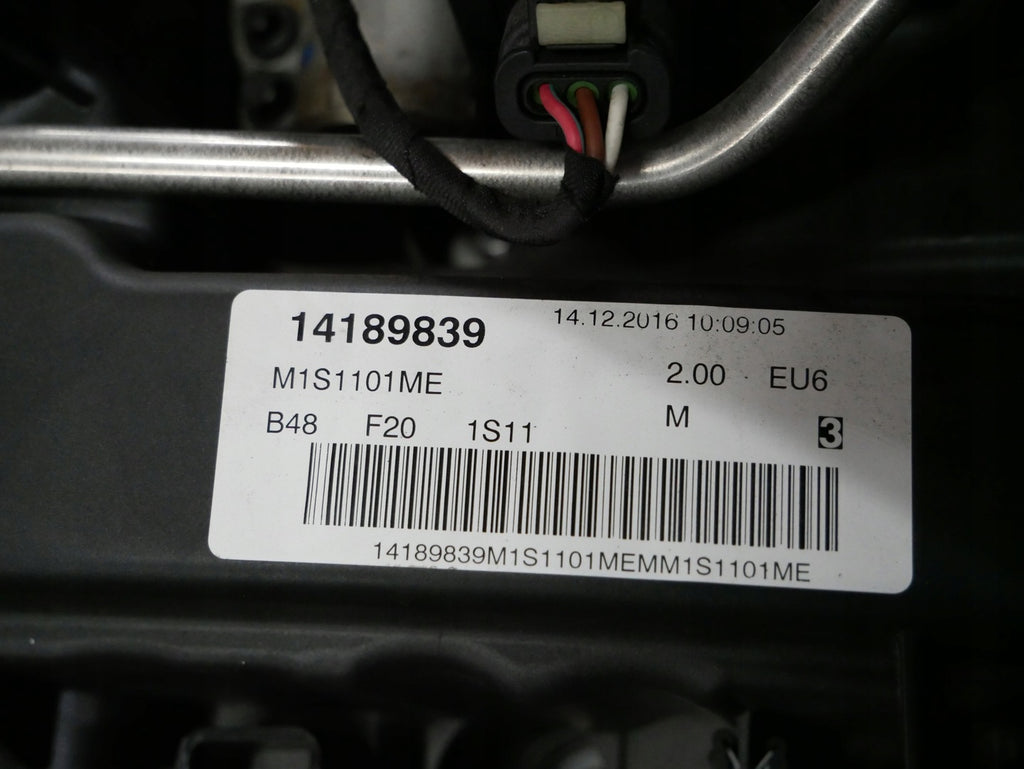 Motor BMW F22 F36 F21 F34 F23 F30 F32 B48B20A 2.0 60TKm 2016 Benzin Unkomplett