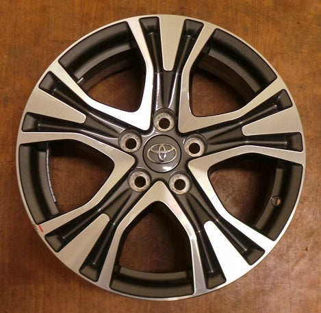 1x Alufelge 17 Zoll 7.0" 5x114.3 39ET Glanz Graphit PZ49MX0670 Mg Rav 4 FEL3914807386xj