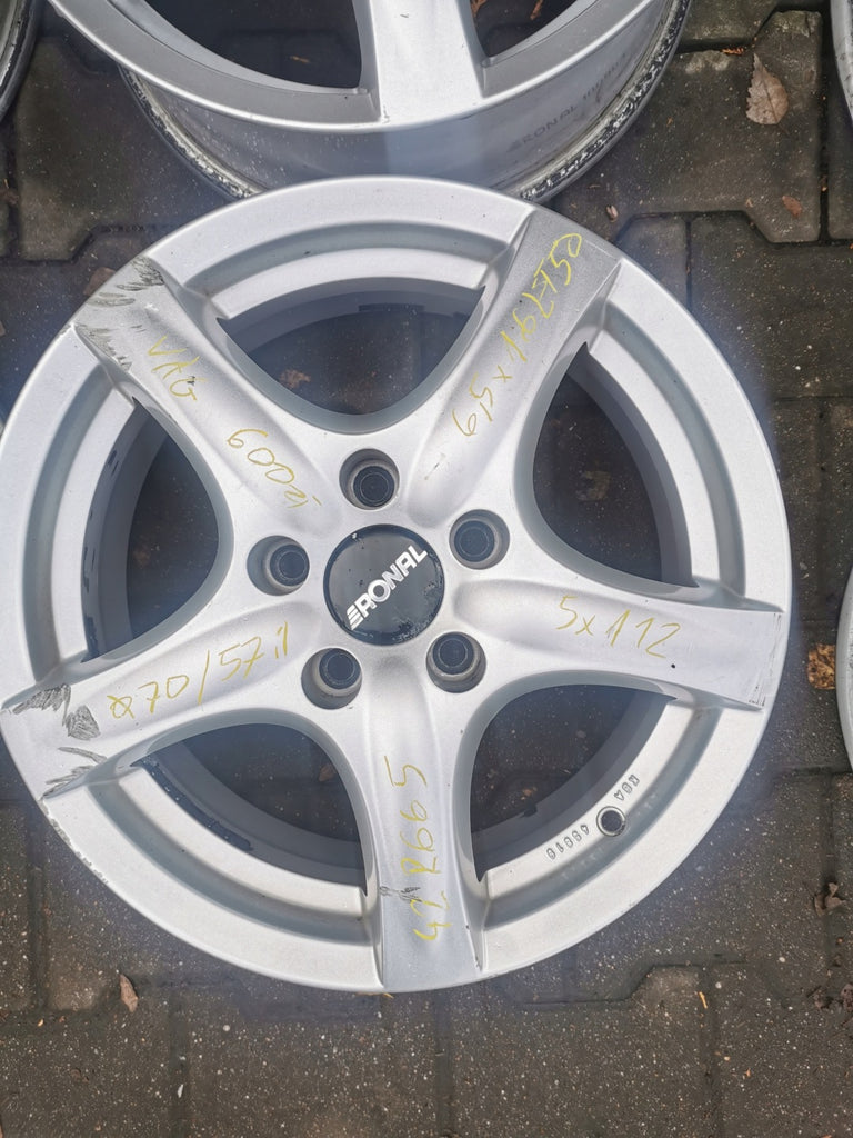 4x Alufelge 16 Zoll 6.5" 5x112 50ET Audi Rim Wheel FEL6580834699zx