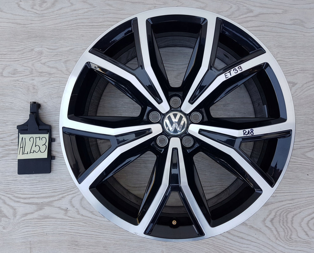 1x Alufelge 18 Zoll 7.0" 5x100 39ET 2GM601025F VW T-Cross Rim Wheel FEL5053092094xx