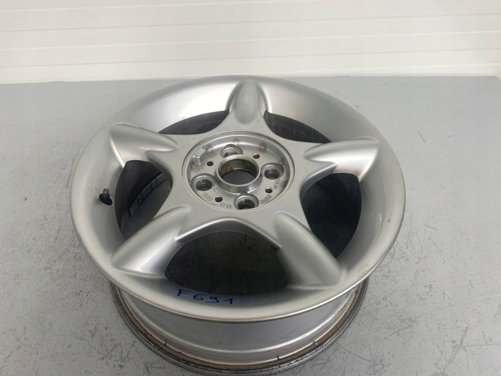 1x Alufelge 16 Zoll 6.5" 4x100 48ET Glanz Silber Mini R50 Rim Wheel FEL2300938827cu