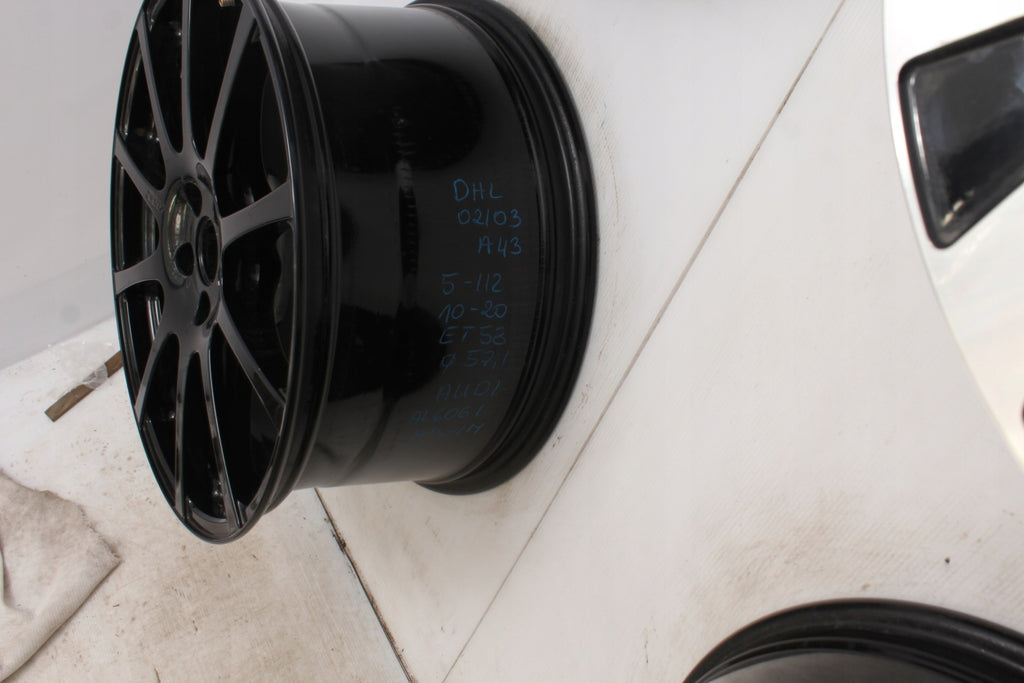 1x Alufelge 20 Zoll 10.0" 5x112 58ET Glanz Schwarz Audi Rim Wheel FEL2438367818vz