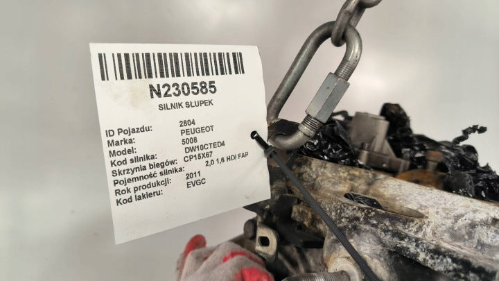 Motor Peugeot 5008 I 10DYYF 1.6 HDI 149PS 36kW 125TKm 2011 Diesel Unkomplett MOT7353568152wy