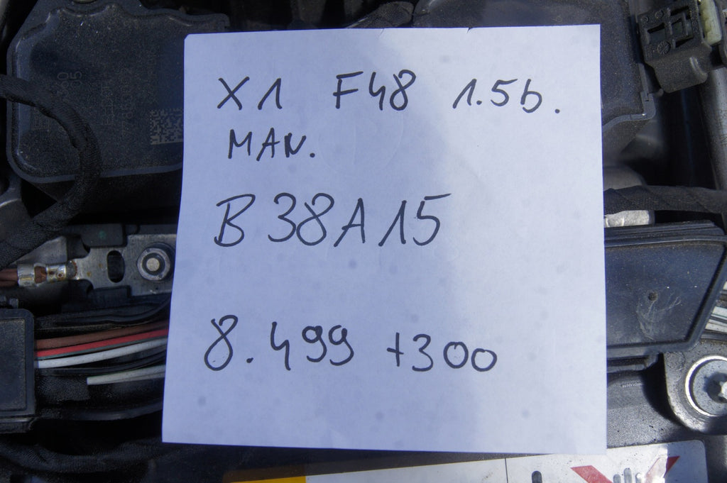 Motor BMW X1 F48 B38A15 1.5 2018 Benzin Engine Komplett