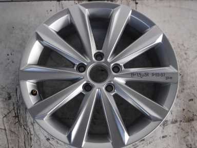 1x Alufelge 17 Zoll 7.5" 5x112 51ET Glanz Silber VW Golf V Rim Wheel FEL7742349950zz