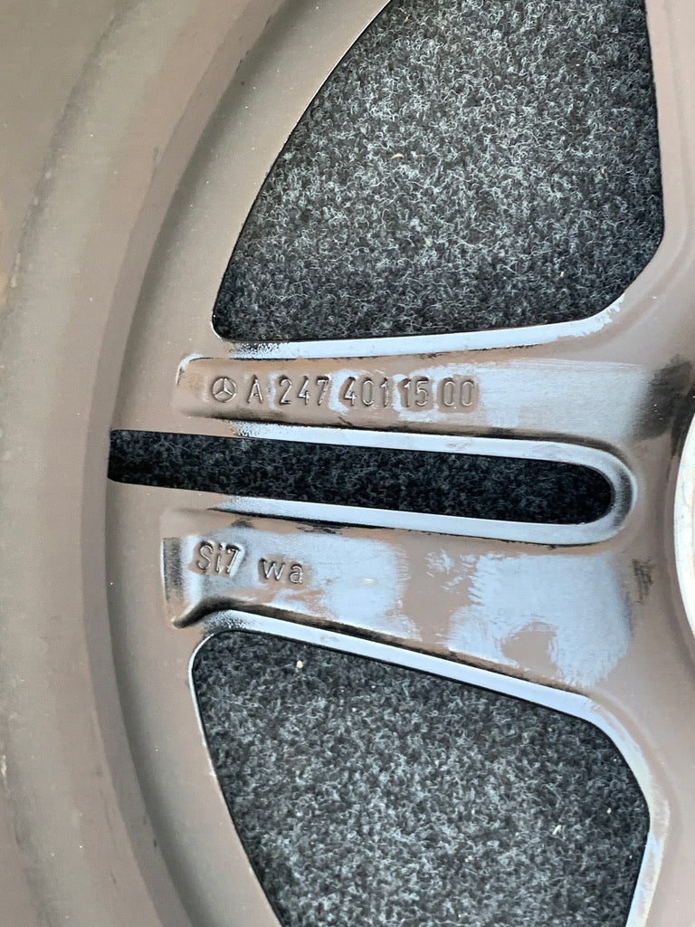 1x Alufelge 19 Zoll 7.5" 5x112 53ET Glanz Schwarz A2474011500 Mercedes-Benz W247 FEL5404568948wf