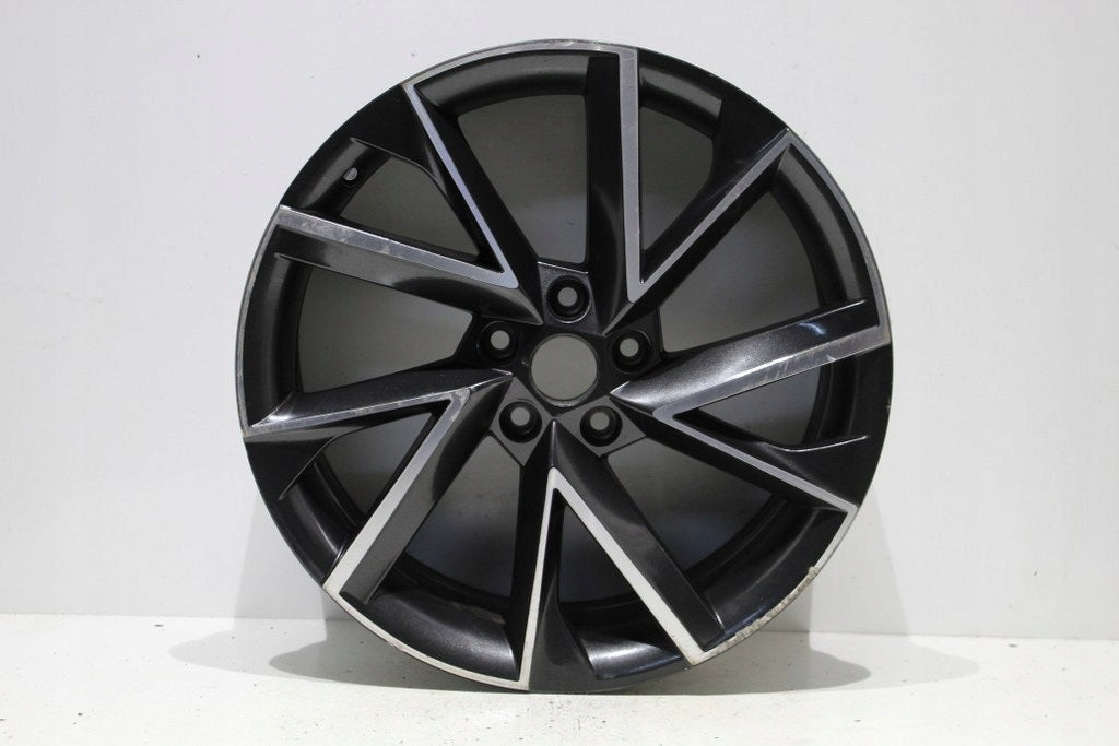 1x Alufelge 19 Zoll 8.0" 5x112 45ET Glanz Schwarz 57A601025R Skoda Karoq