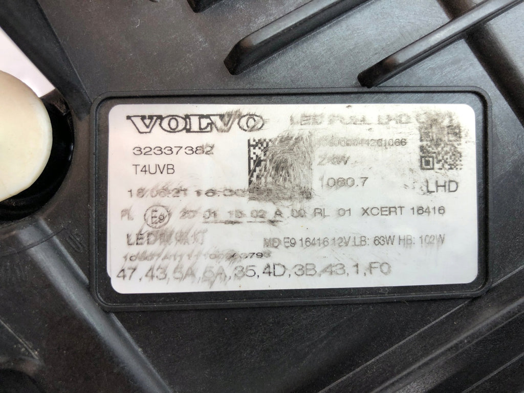 Frontscheinwerfer Volvo Xc60 II 32337382 Links Scheinwerfer Headlight SCH4038912733dl