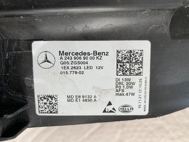 Frontscheinwerfer Mercedes-Benz Eqa A2439069000KZ LED Rechts oder Links