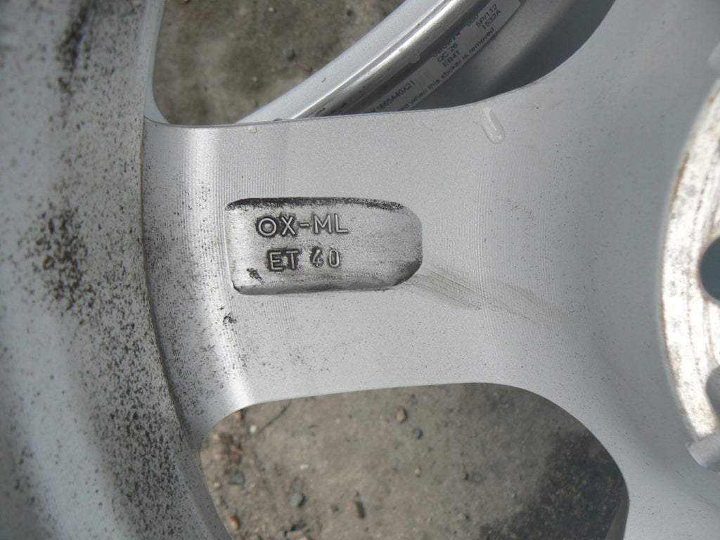 4x Alufelge 16 Zoll 6.5" 5x112 40ET Glanz Silber KBA52707 Skoda I Rim Wheel FEL9957221956jt