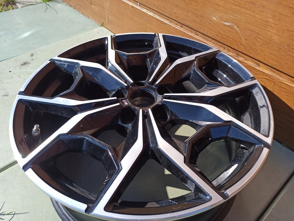 1x Alufelge 19 Zoll 7.5" 5x112 32ET Glanz Schwarz 7916263 BMW X3 Rim Wheel FEL9658636381mj