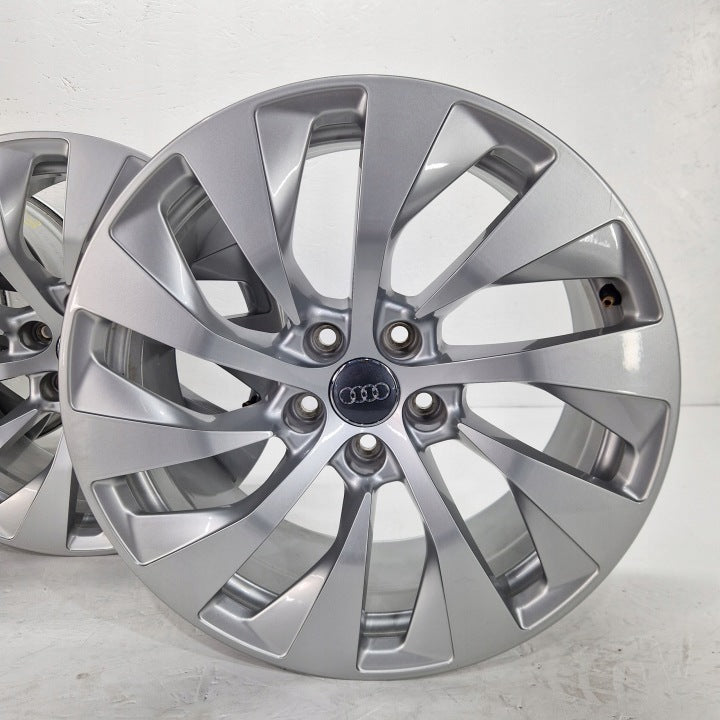 4x Alufelge 18 Zoll 8.0" 5x112 26ET Glanz Silber 4K8601025A Audi Rim Wheel FEL8863088489uv