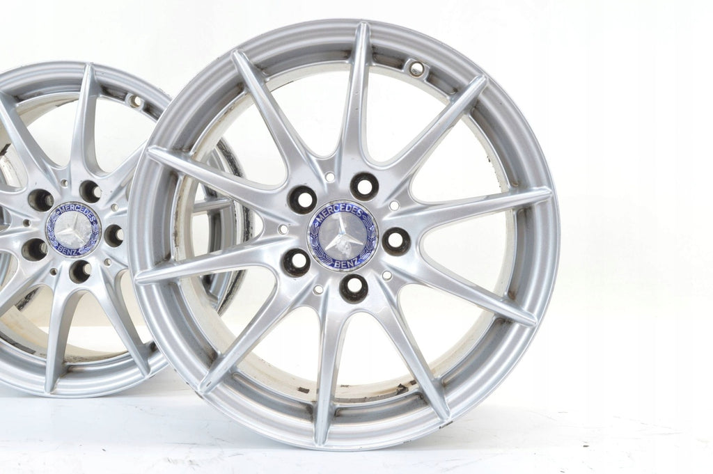 4x Alufelge 16 Zoll 7.0" 5x112 43ET Glanz Silber A2044015702 Mercedes-Benz FEL3958330217xb